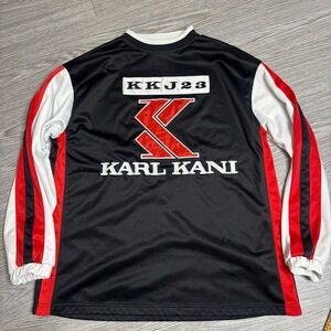 Vintage 90s Karl Kani Jeans Pullover Sweatshirt Jersey Embroidered Men’s XL RARE